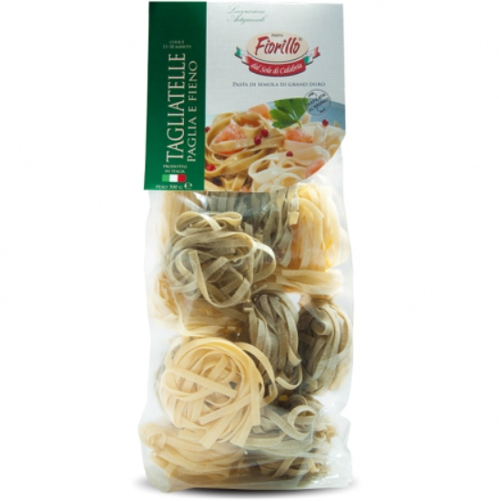 Макаронные изделия ручной работы Tagliatelle (Тальятелли) со шпинатом ТМ Fiorillo (Фиорилло)