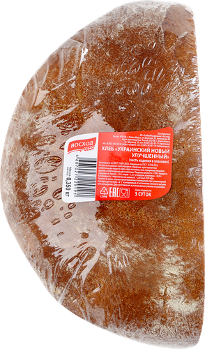 Хлеб ржано-пшеничный Восход Украинский новый улучшенный 350г