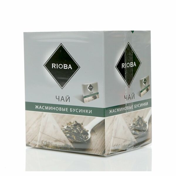 Чай зеленый Жасминовые Бусинки 20 пакетиков ТМ Rioba (Риоба)