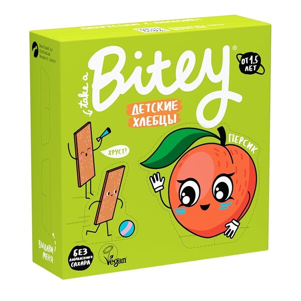 Хлебцы кукурузно-рисовые Take a Bitey персик-морковь от 1,5 лет
