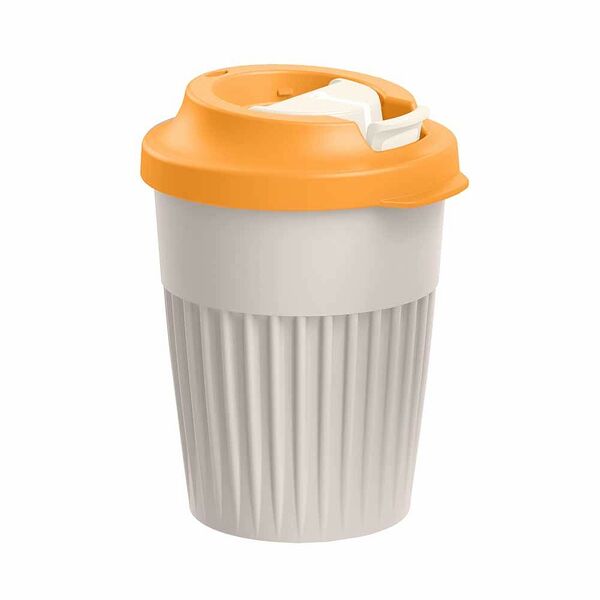 Стакан для горячих напитков с крышкой Phibo, 350 мл, пластик