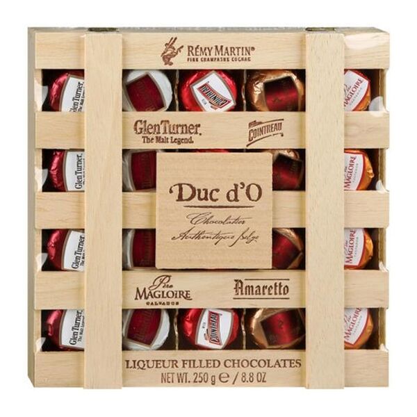 Набор конфет из горького шоколада Duc d'O с ликёрными начинками