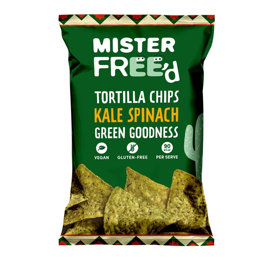 

Чипсы кукурузные Mister Free`d с капустой и шпинатом (без глютена) 135 г, Испания
