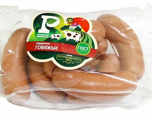 Сардельки Говяжьи Раменский мясокомбинат газ.ср.