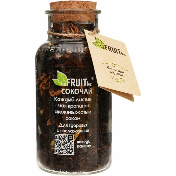 Чай Befruitbe чёрный пропитанный соком ананаса, ананас, манго