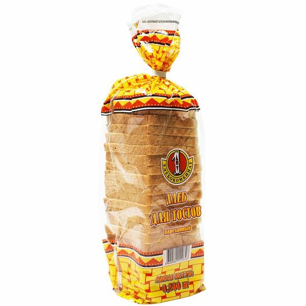 Хлеб для тостов ХК ПЕРВЫЙ, в нарезке