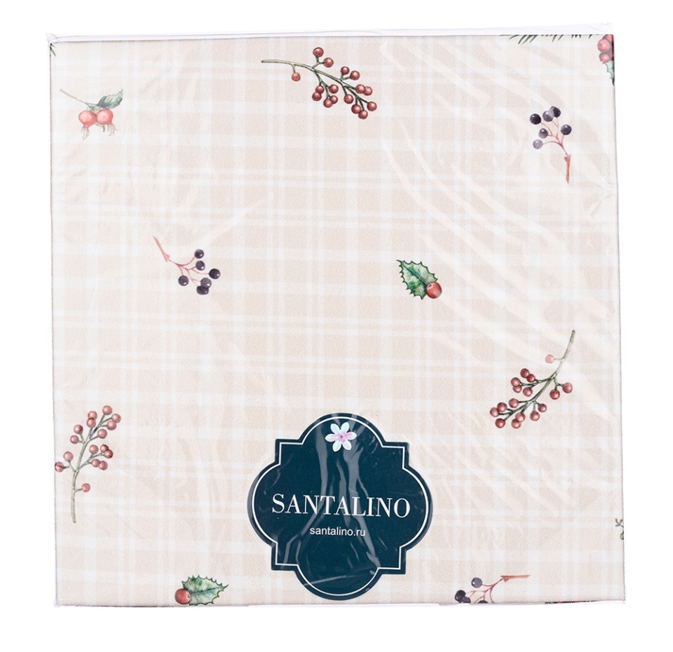 

Набор салфеток Santalino "Celebration" цвет бежевый, 100% хлопок, 40Х40см, твил, клетка 2шт., Россия