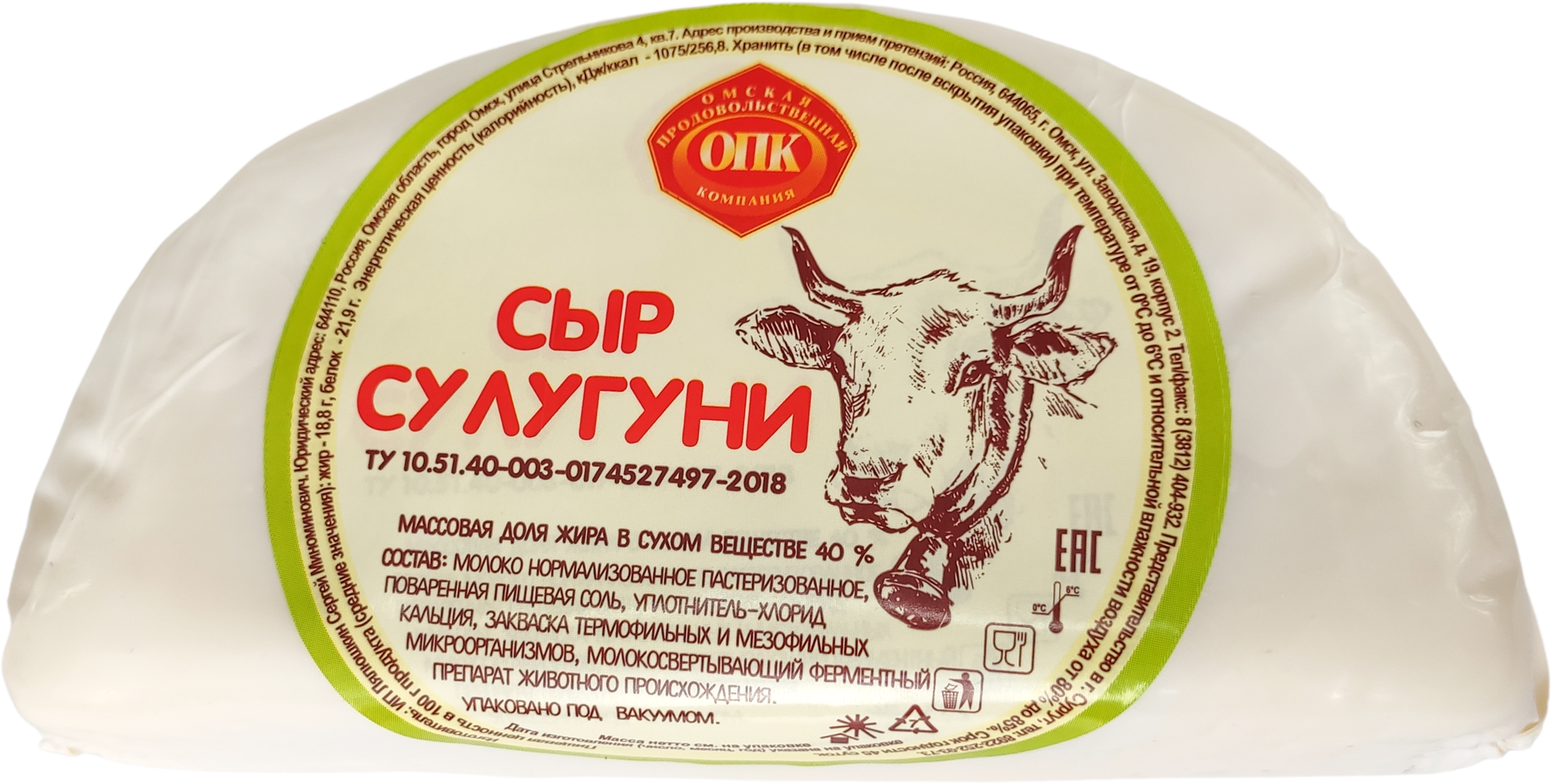

Сыр ОПК Сулугуни 40% без змж вес до 300г