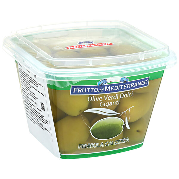 Оливки зеленые Madama Oliva гигантские сладкие с косточкой