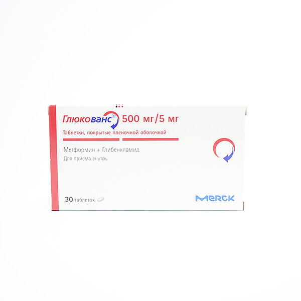 Глюкованс DHT 500мг / 5мг N30