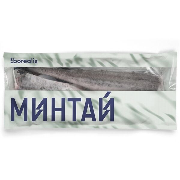 Минтай Borealis тушка без головы свежемороженая 750 г