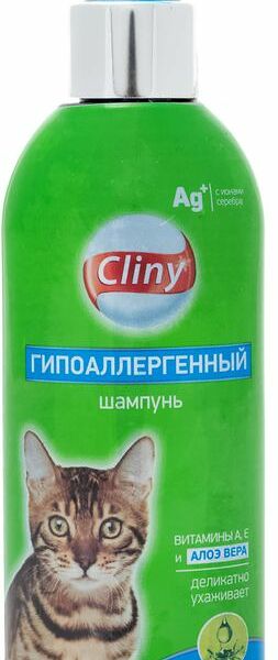 Шампунь для кошек Cliny гипоаллергенный, 200мл
