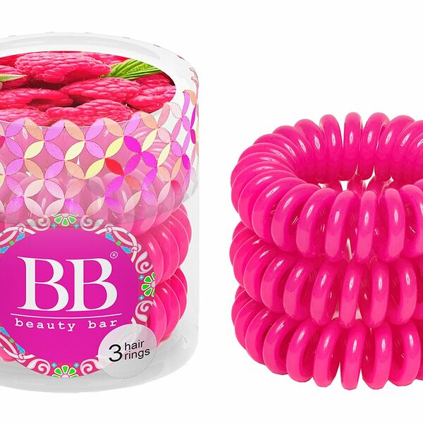 BEAUTY BAR Резинка для волос малиновая, 3 шт.