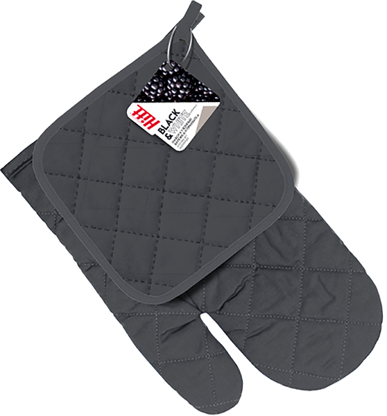 Набор кухонный Хитт Black&White варежка + прихватка