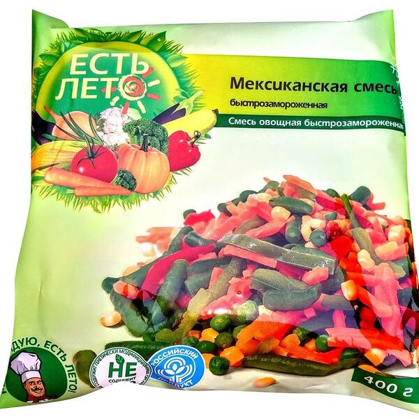 Смесь Есть Лето овощная Мексиканская быстрозамороженная  400г