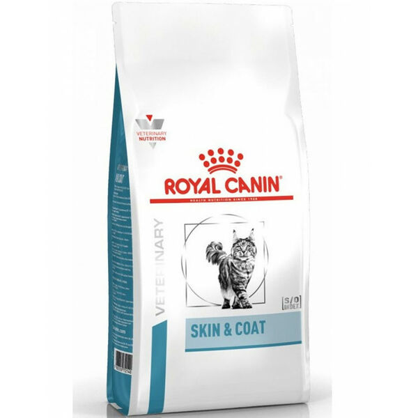 Royal Canin Skin & Coat (диета) для молодых и взрослых кастрированных котов/кошек при проблемах с кожей и шерстью, до 7 лет 1,5 кг
