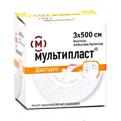 Лейкопластырь 3см х 500см мед. в карт. уп. (Мультипласт®)