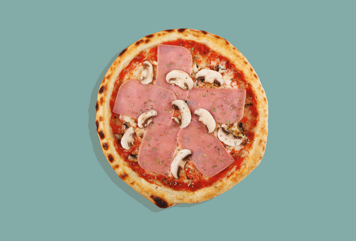 цезарь пицца с ветчиной и грибами 420г фото 85