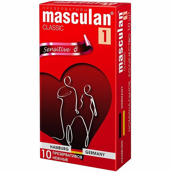 Презервативы Masculan 1 Classic Sensitive 10 шт