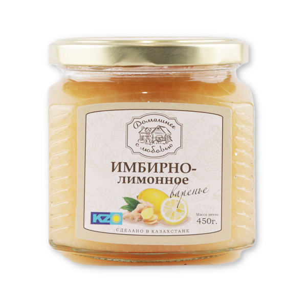 Варенье Домашнее с любовью имбирно-лимонное 450 г