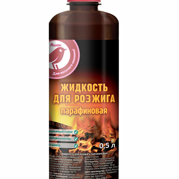 Жидкость для розжига АШАН Красная птица парафиновая