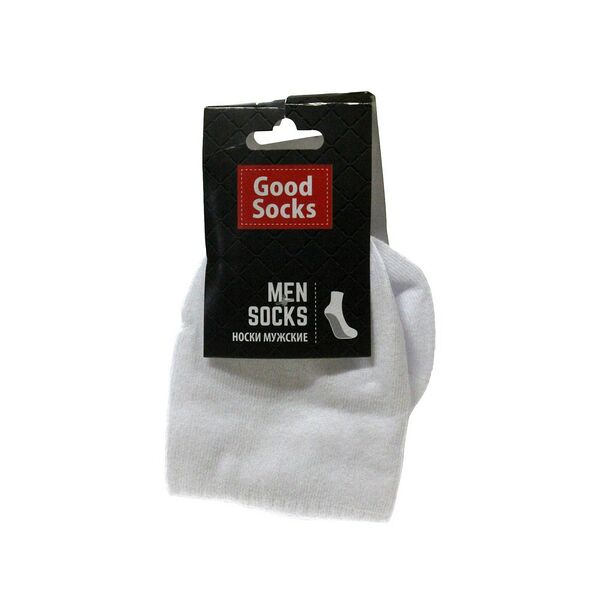 Мужские носки Good Socks трикотажные, M40, р.27, белые