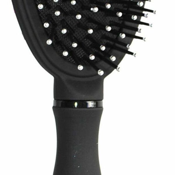 Щетка для волос черная массажная овальная ТМ Studio style (Студио стайл)