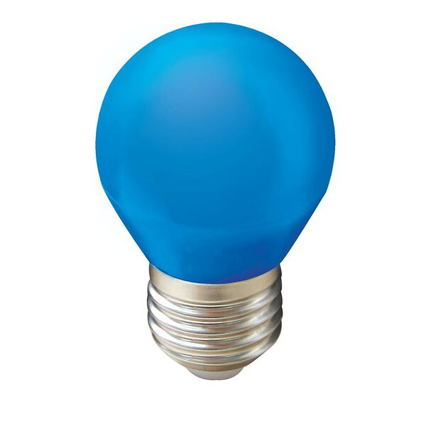 Лампа светодиодная ECOLA LED color, 2 Вт, Е27, 220 В, синяя, шар