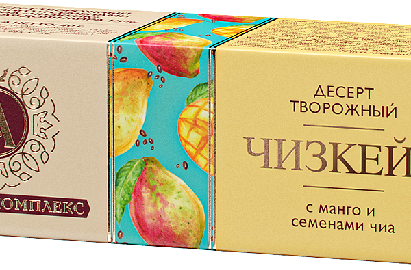 Десерт твор. с манго и семенами чиа 