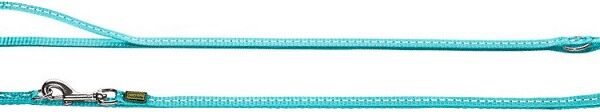 Hunter поводок-перестежка нейлоновый Tripoli светоотражающий 200 см. х 15 мм., Голубой
