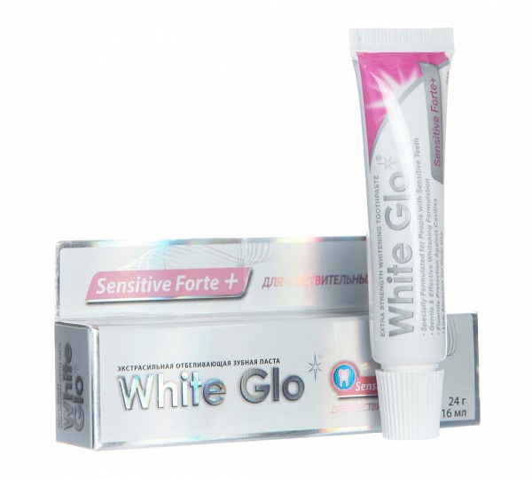 Зубная паста White Glo Sensitive Forte+ для снижения чувствительности зубов 16 мл