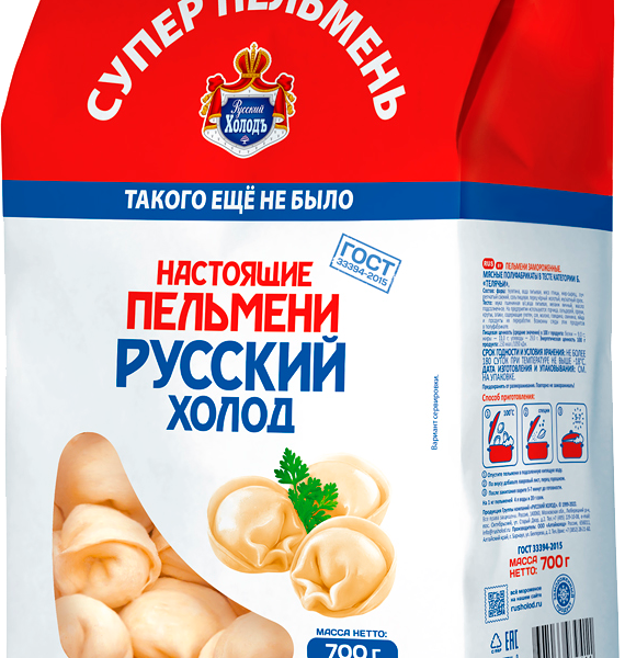 Пельмени Русский холод Настоящие телячьи