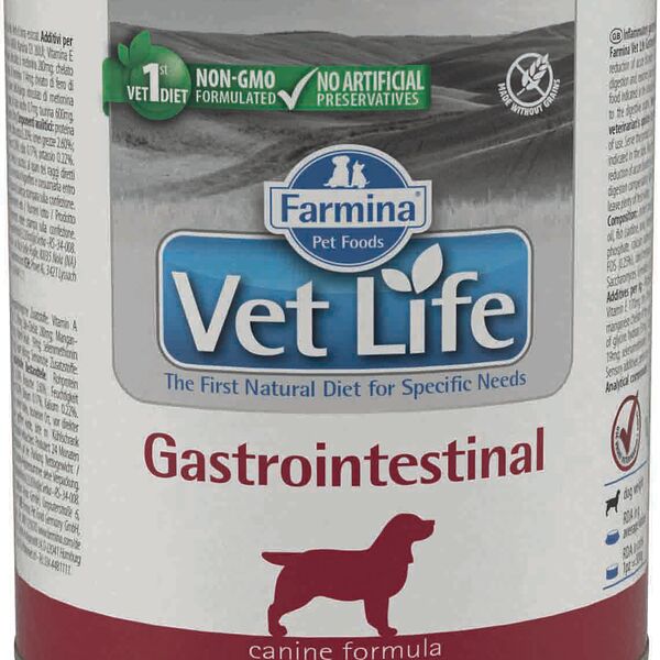 Vet Life Dog Gastrointestinal консервы для собак при ЖКТ Курица