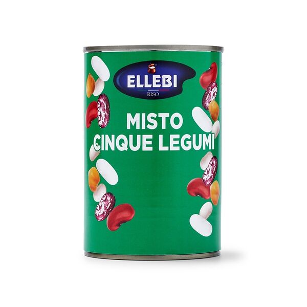 Смесь бобовых: фасоль и нут, Ellebi, 400 г, Италия