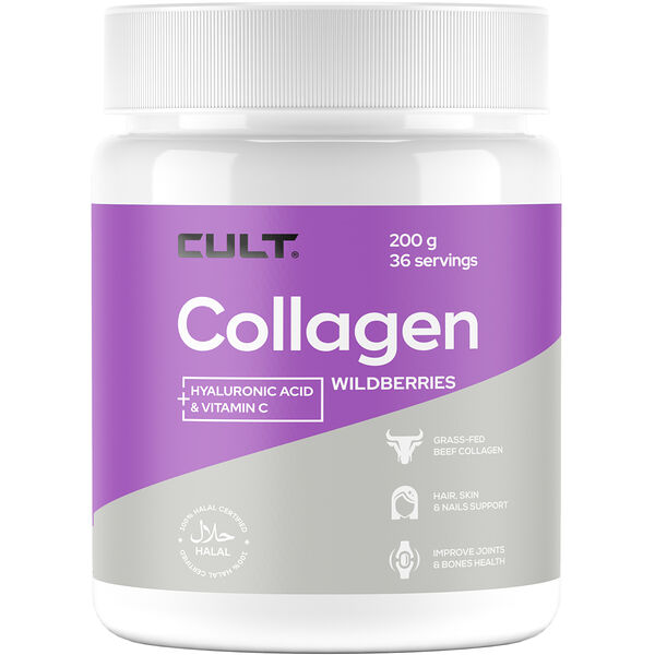 Cult Collagen + Hyaluronic Acid + Vitamin C - 200 грамм - лесные ягоды