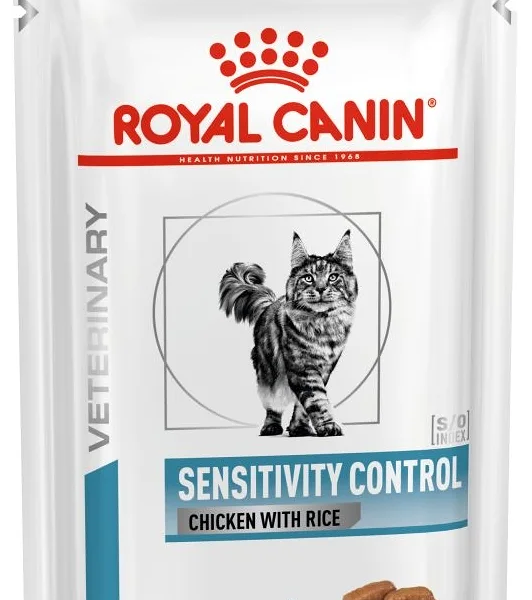 Влажный корм Royal Canin Sensitivity Control для взрослых кошек, при пищевой аллергии, в соусе
