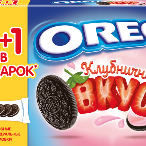 Печенье Oreo Клубничный вкус