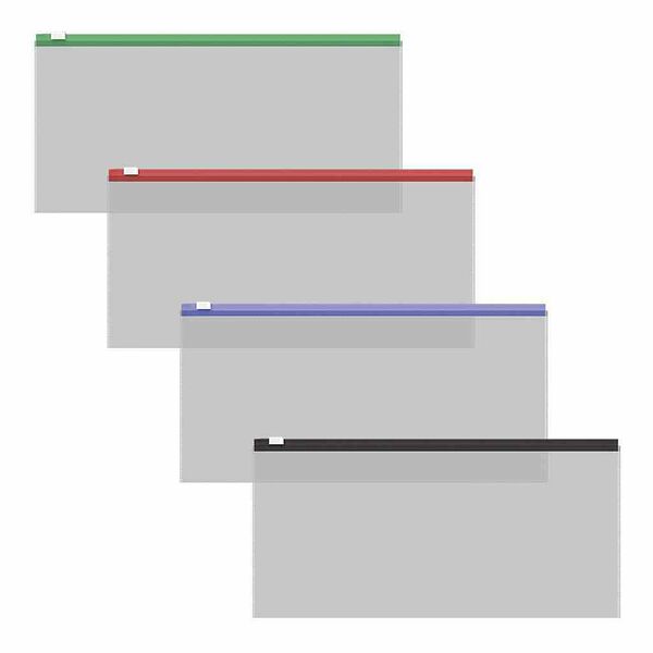 Zip-пакет А4 ErichKrause Fizzy Clear, 255×130 мм