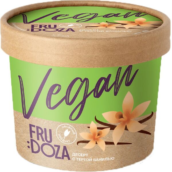 Десерт вегетарианский frudoza vegan взбитый замороженный с тертой ванилью 145г