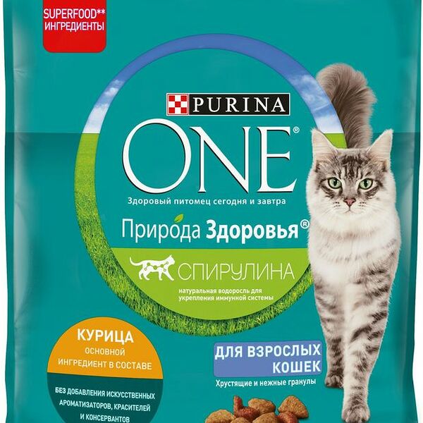 Корм для кошек Purina ONE Природа Здоровья с курицей