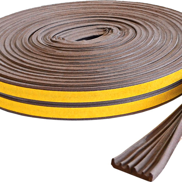 Уплотнитель для окон ADM резиновый E-профиль, коричневый Арт. 61308