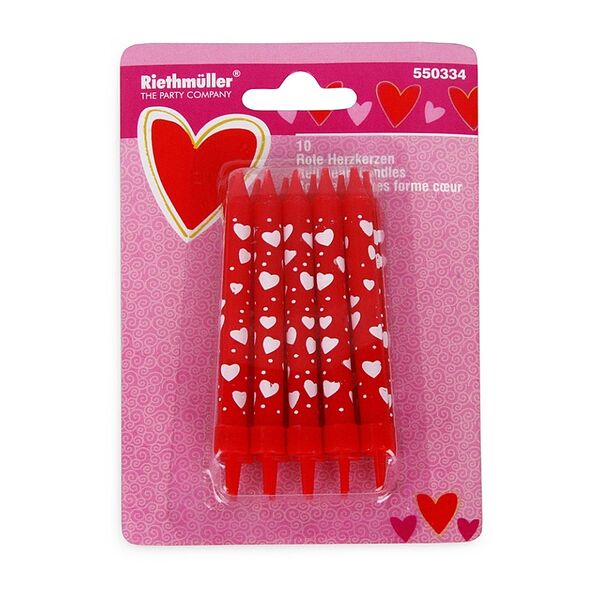 Свеча для торта Riethmueller Сердце, 10 шт.