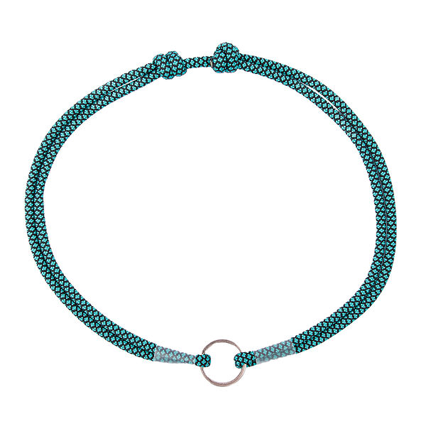 Шнурок для адресника из парашютного паракорда, размер 45-75 см бирюзовый