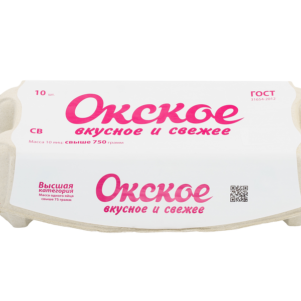 Яйцо куриное столовое Окское СВ, 10 шт