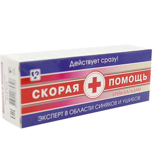Скорая помощь крем-бальзам от синяков и ушибов 75 гр