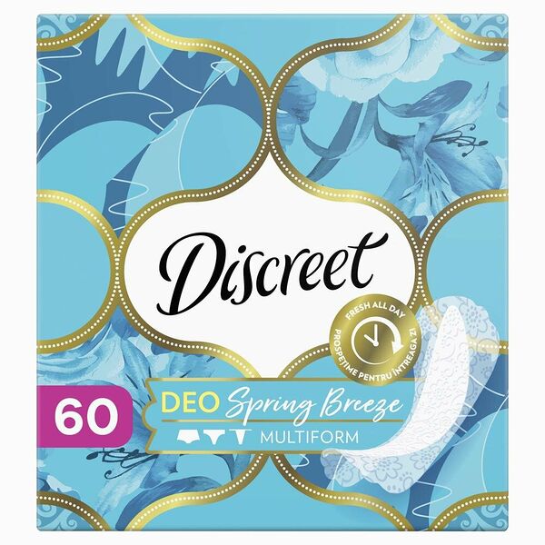 Прокладки ежедневные Discreet Deo Spring Breeze Multiform 60 шт.