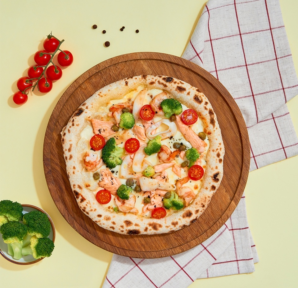 

Пицца с морепродуктами и брокколи 540 г