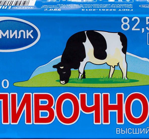 Масло сладко-сливочное Экомилк 82,5%
