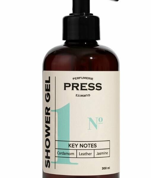 PRESS GURWITZ PERFUMERIE Гель для душа №1 с нотами кардамона,кожи и жасмина, 300 мл