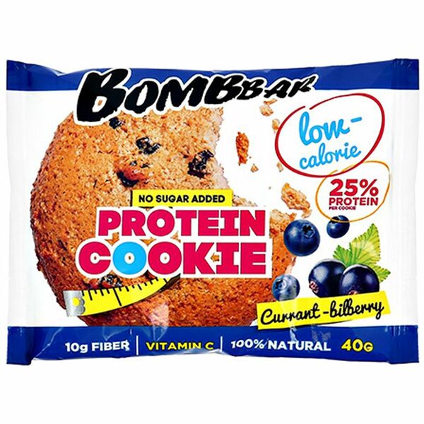 Печенье Bombbar протеиновое черника-смородина 40г